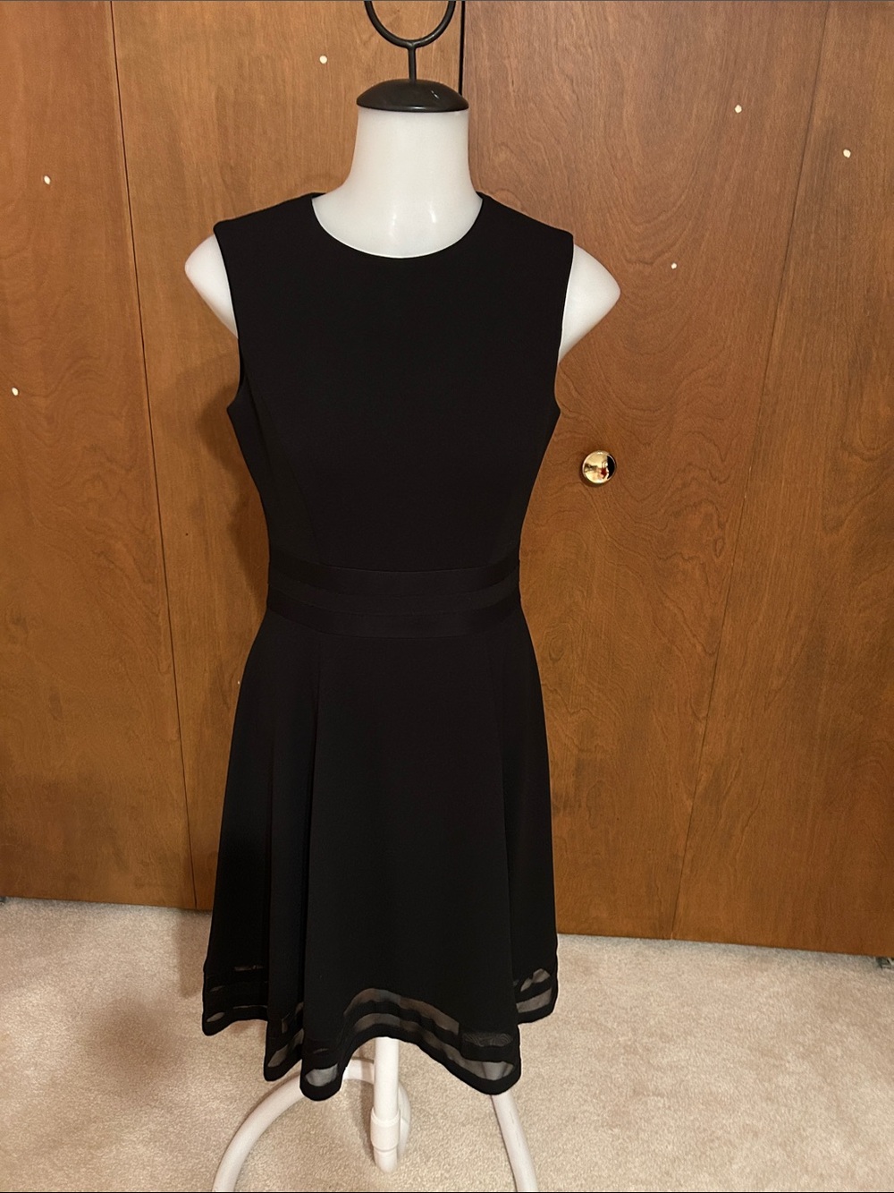 Classic Black Fit-and-Flare Women's Dress